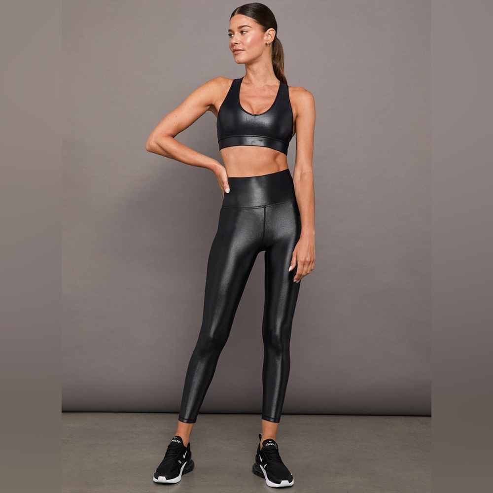 Carbon 38 set S black Takara Shine leggings bra yoga sport athletic pilates